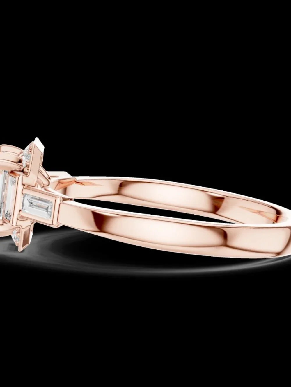 2ct Asscher Cut Lab Grown Diamond IGI Cert 14K Solid Gold Ring Everyday Wear